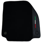 Black Floor Mats for Ferrari 488 Pista Spider 2019-2021 with Leather - AutoWin