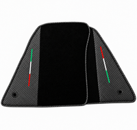 Black Floor Mats for Ferrari 849 Testarossa (2026-2027) with Custom Leather