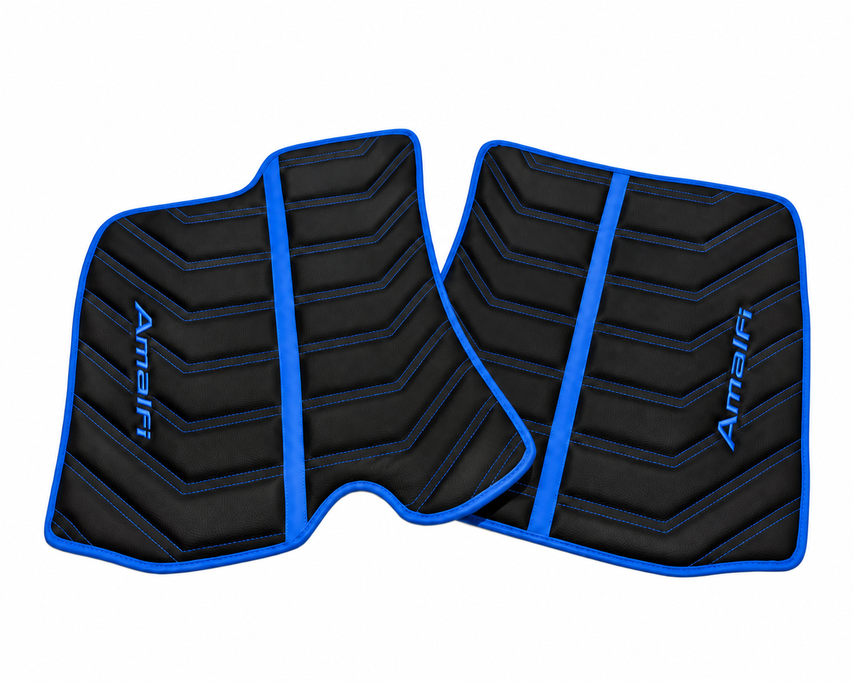 Customizable Leather Trunk Floor Mats with Single Diamond Pattern for Ferrari Roma (2021-2027)