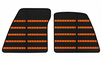 Black Leather Floor Mats Daytona Pattern for Ferrari 849 Testarossa (2026-2027)