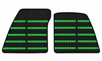 Black Leather Floor Mats Daytona Pattern for Ferrari 849 Testarossa (2026-2027)