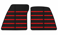 Black Leather Floor Mats Daytona Pattern for Ferrari 849 Testarossa (2026-2027)