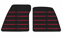 Black Leather Floor Mats Daytona Pattern for Ferrari 849 Testarossa (2026-2027)