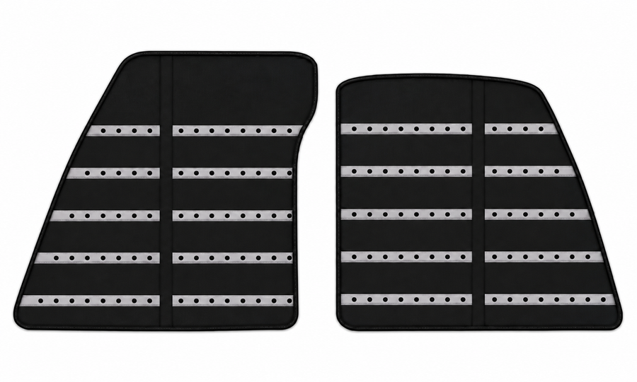 Black Leather Floor Mats Daytona Pattern for Ferrari 849 Testarossa (2026-2027)