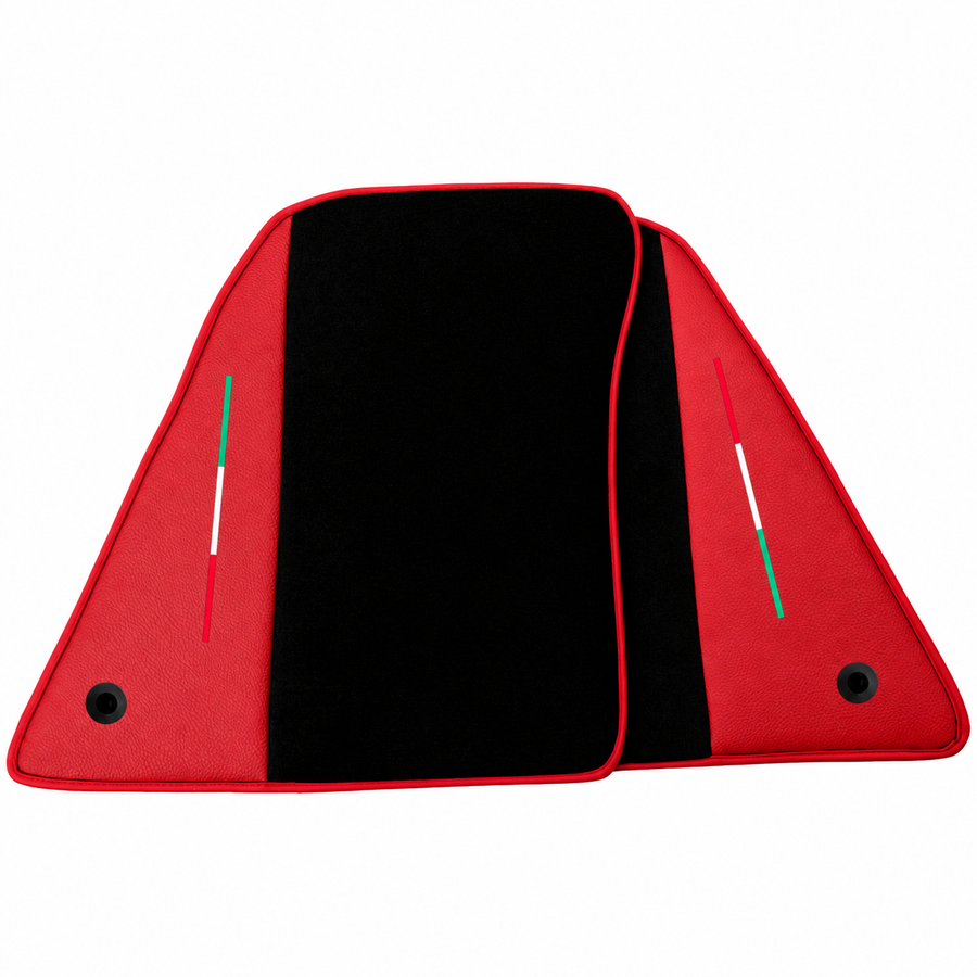 Black Floor Mats for Ferrari 849 Testarossa (2026-2027) with Custom Leather