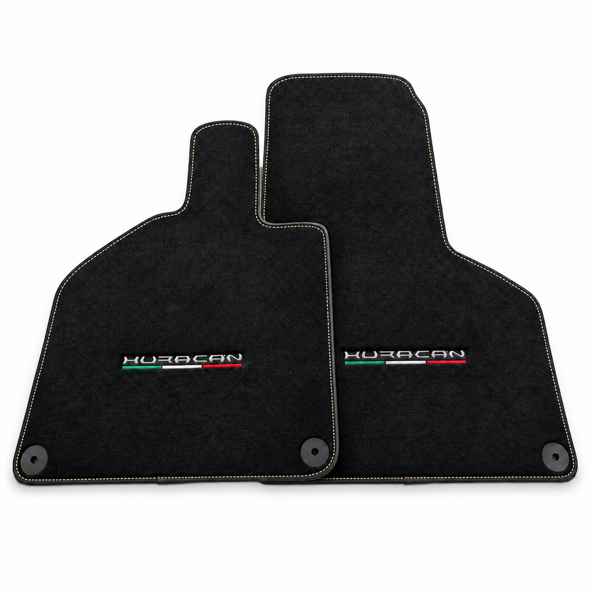 Carbon Fiber Black Floor Mats for Lamborghini Huracan STO