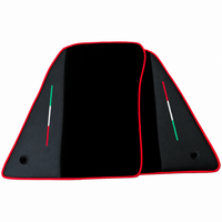 Black Floor Mats for Ferrari 849 Testarossa (2026-2027) with Leather