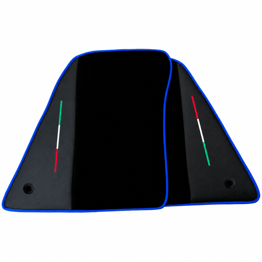 Black Floor Mats for Ferrari 849 Testarossa (2026-2027) with Leather
