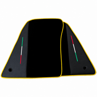 Black Floor Mats for Ferrari 849 Testarossa (2026-2027) with Leather