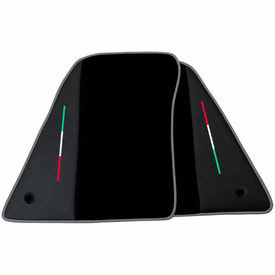 Black Floor Mats for Ferrari 849 Testarossa (2026-2027) with Leather