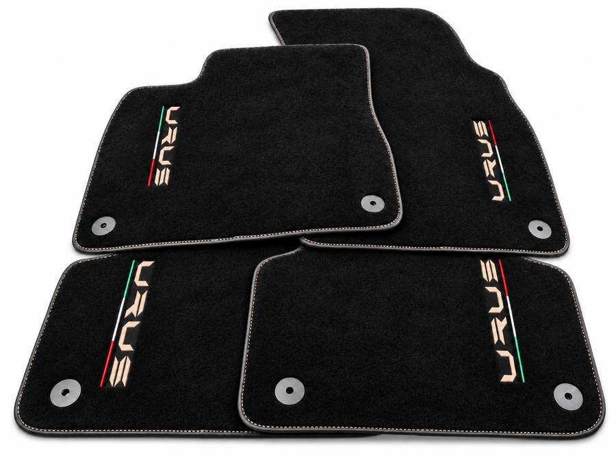 Custom Black Floor Mats for Lamborghini Urus – Choose Your Stitching Color