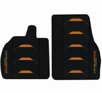 Orange Edition Leather Floor Mats for Lamborghini Temerario (2025-2026)
