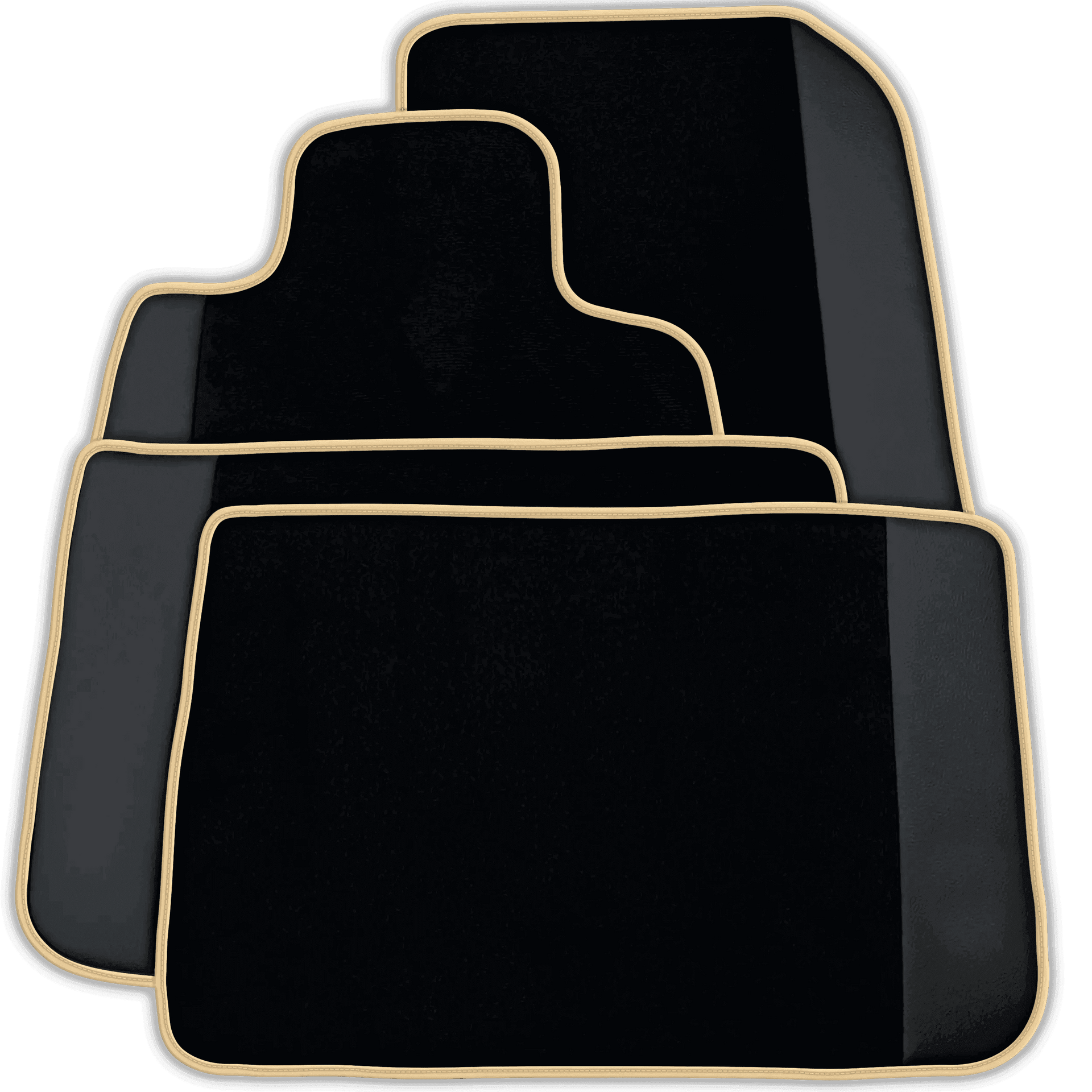 Custom Black Floor Mats for Rolls Royce Spectre (2023-2024) Various Trim Colors