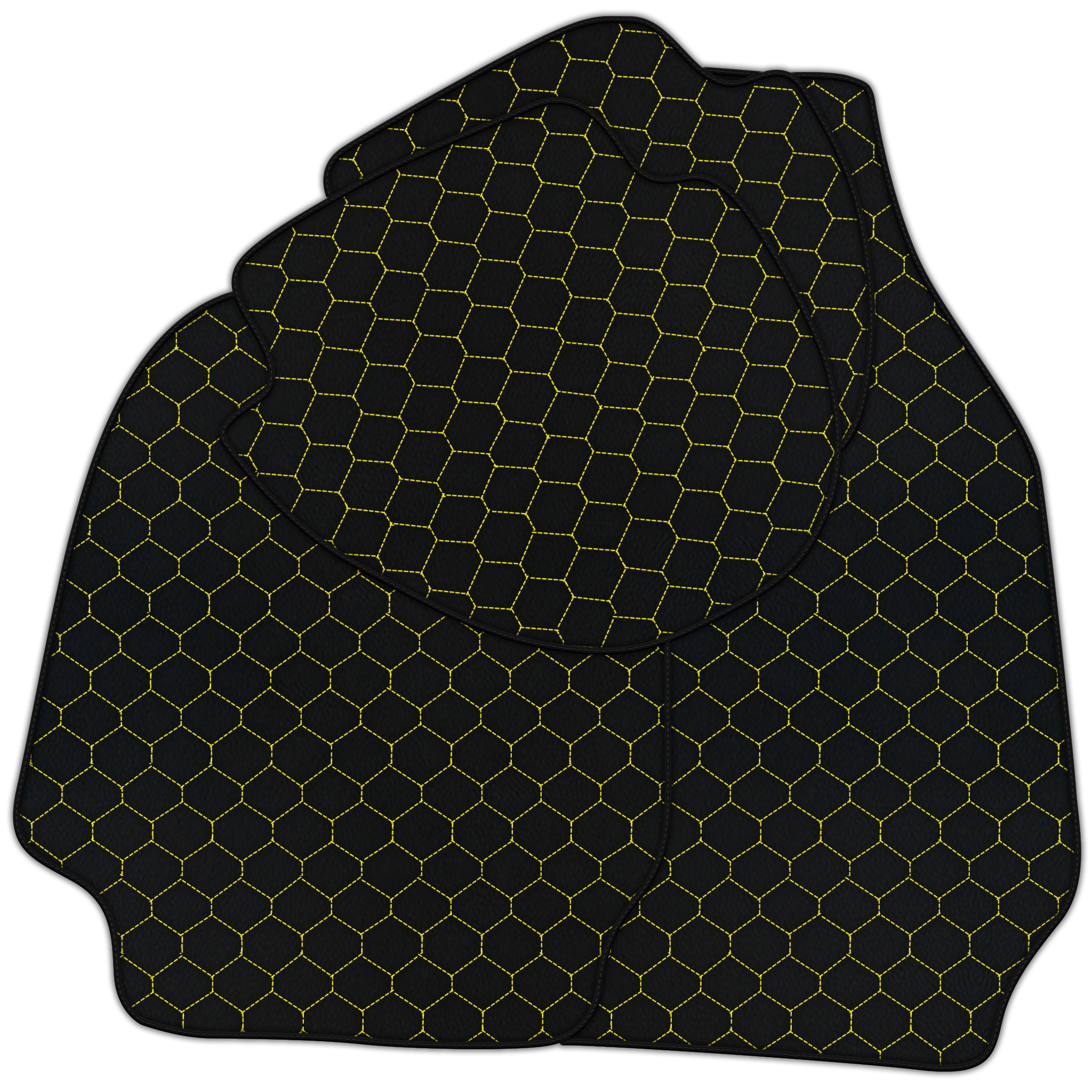 Custom Leather Floor Mats for Porsche Classic 911 - Double Diamond