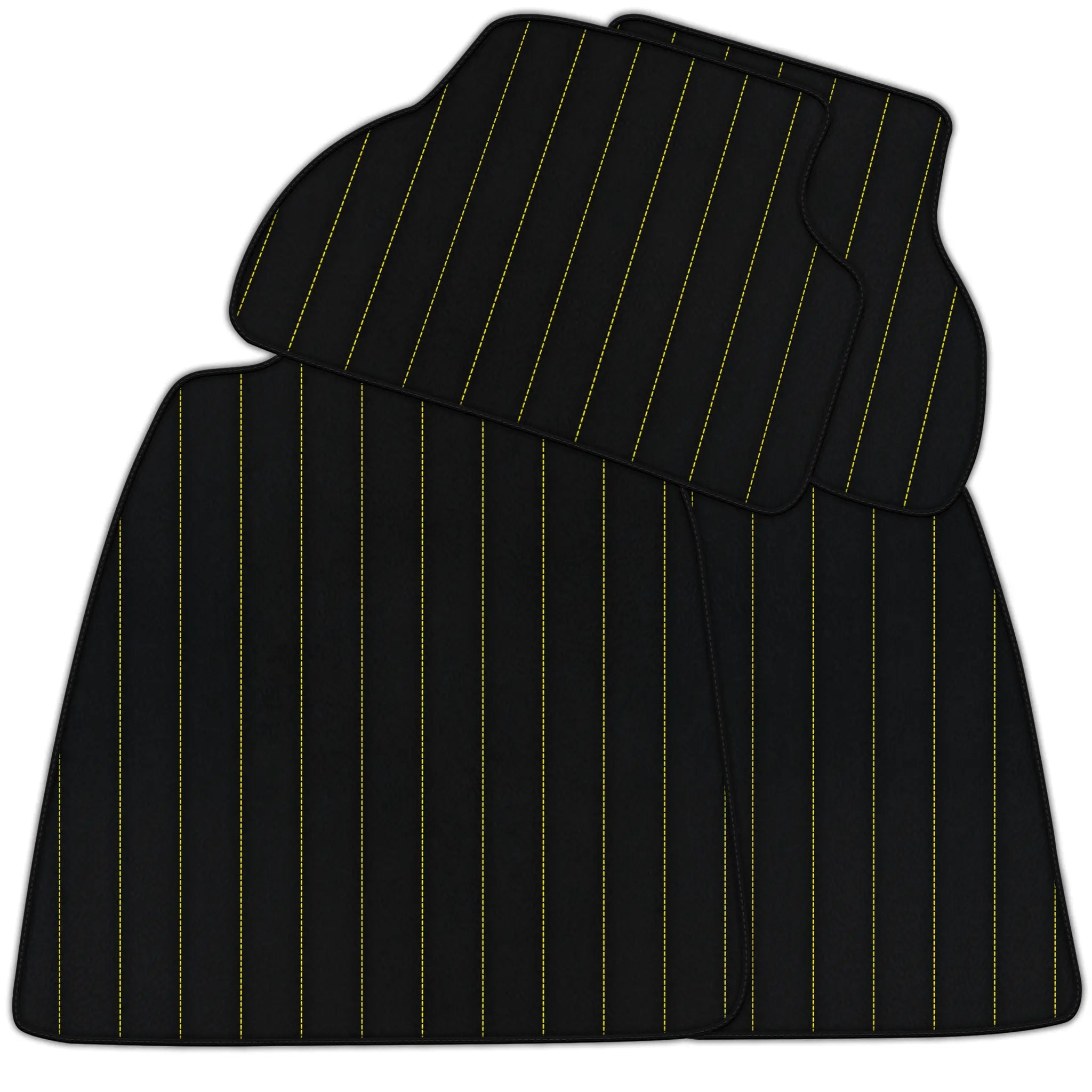 Customizable Leather Floor Mats with Line Pattern for Audi A1 - 3-door Hatchback (2010-2018)