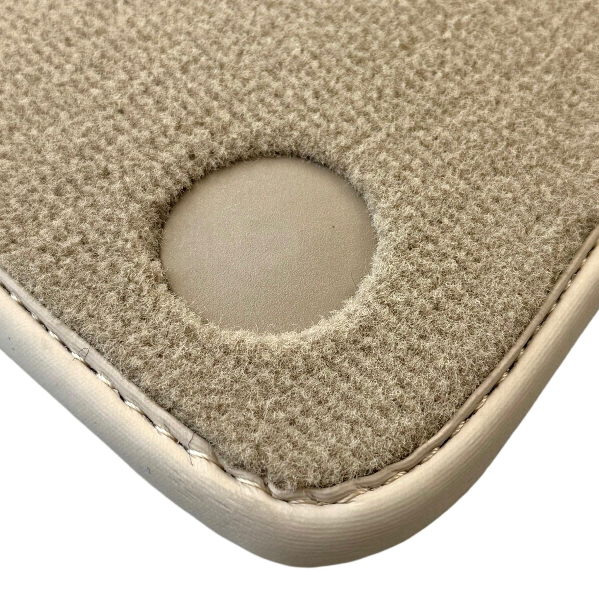 Beige Floor Mats for Ferrari California (2008-2014) with Beige Leather - AutoWin