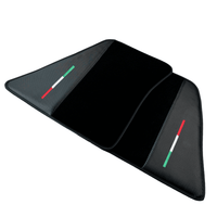 Black Floor Mats for Ferrari 296 GTS (2022-2024) with Carbon Fiber - AutoWin