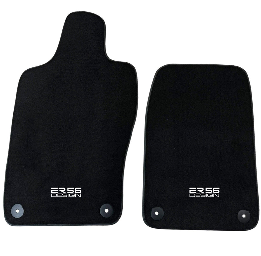 Black Floor Mats for Aston Martin DBS Superleggera Volante (2019-2023) Convertible - ER56 Design