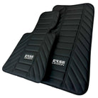 Black Leather Floor Mats for Rolls Royce Phantom VIII (2017-2024) ER56 Design - AutoWin