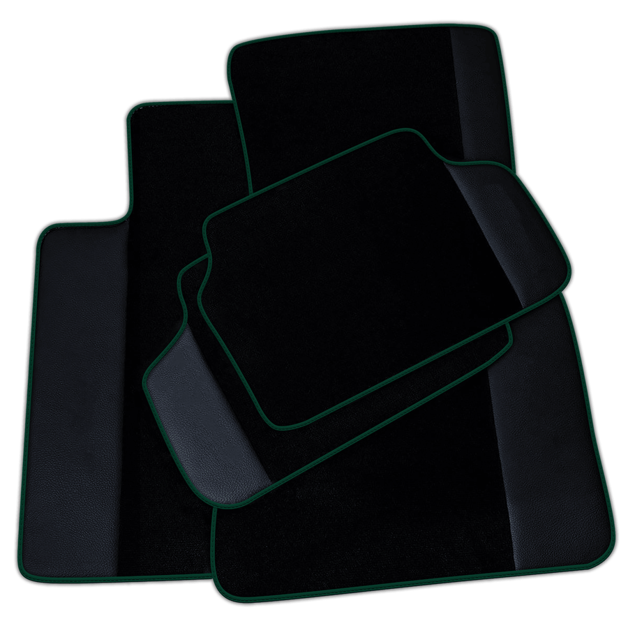 Black Floor Mats for BMW 2 Series Gran Tourer F46 (2015-2022) 7 Seats with Leather | Various Trim Colors