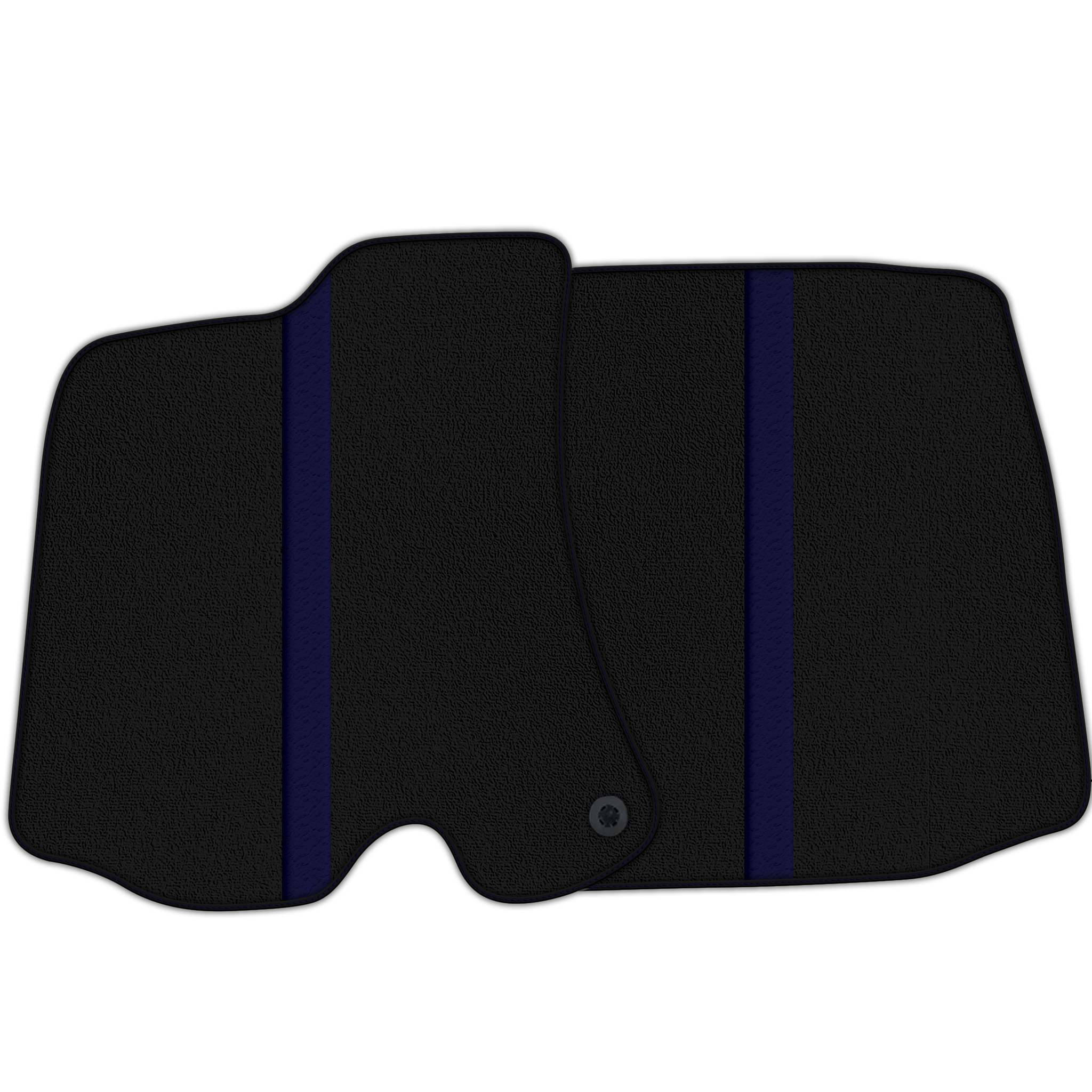 Black Floor Mats with Leather Line for Ferrari Roma (2021-2024) - Various Colors