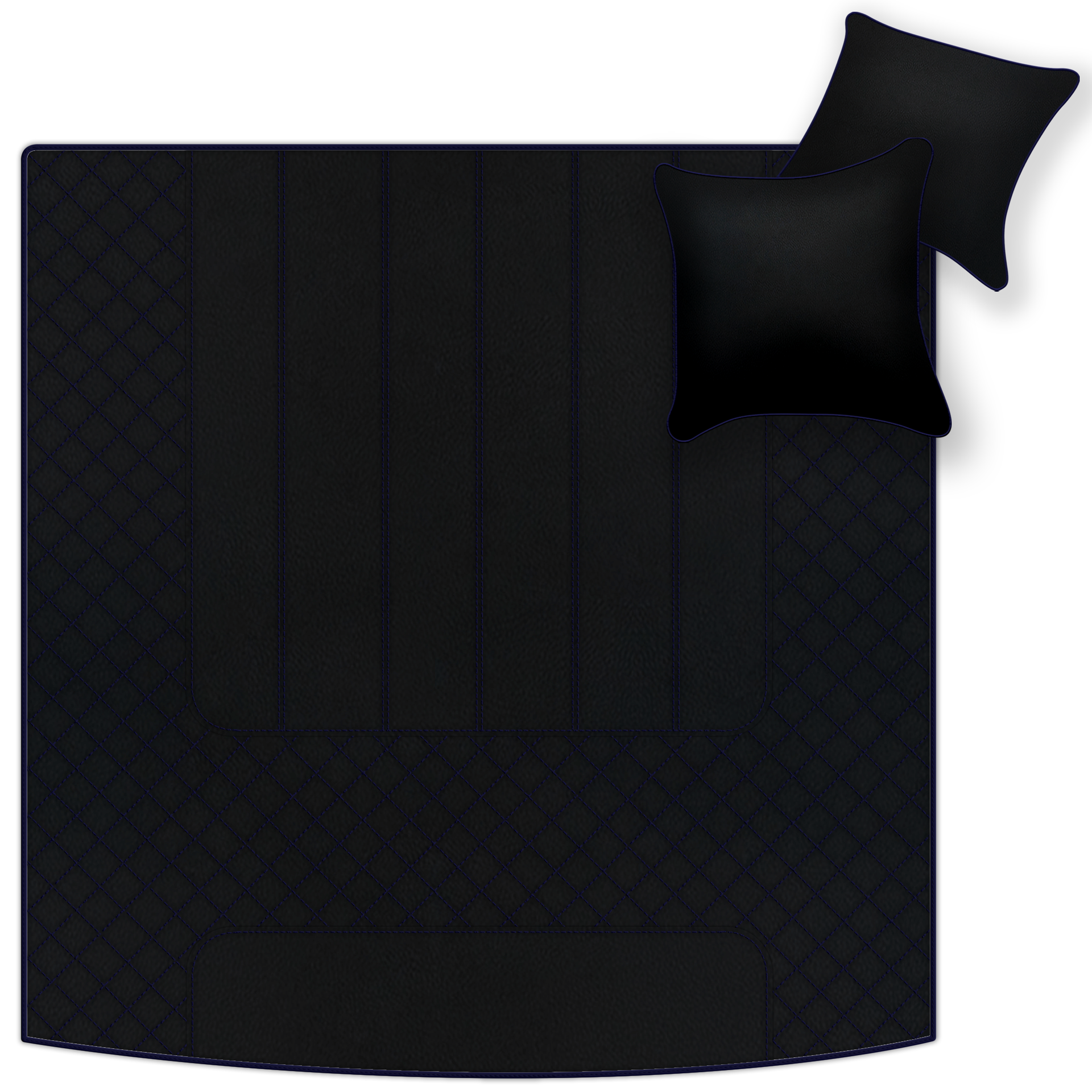 Grey Floor Mats For Bentley Mulsanne (2010-2020) with Leather - AutoWin