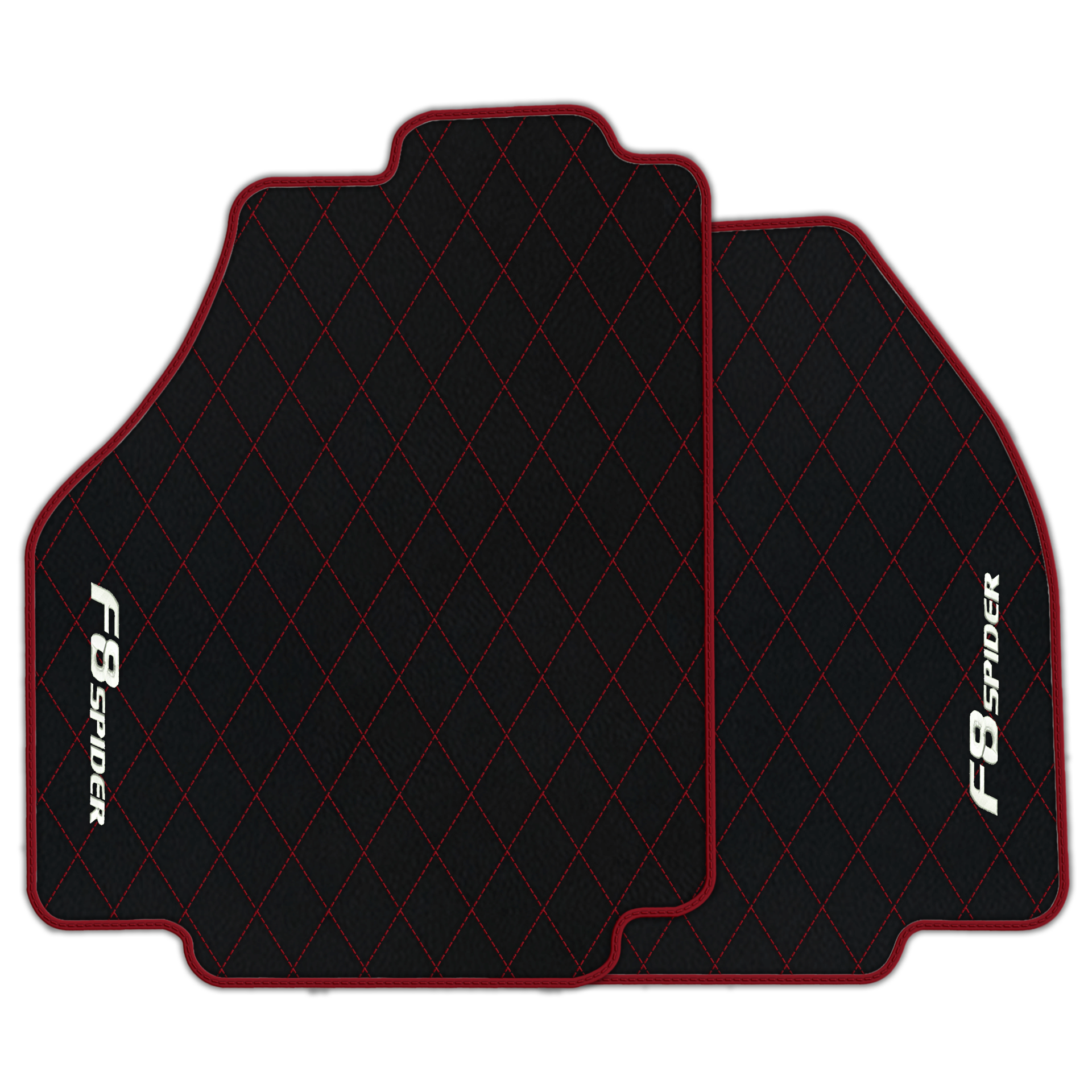 Premium Black Leather Floor Mats for Ferrari 456 (1992-2003)