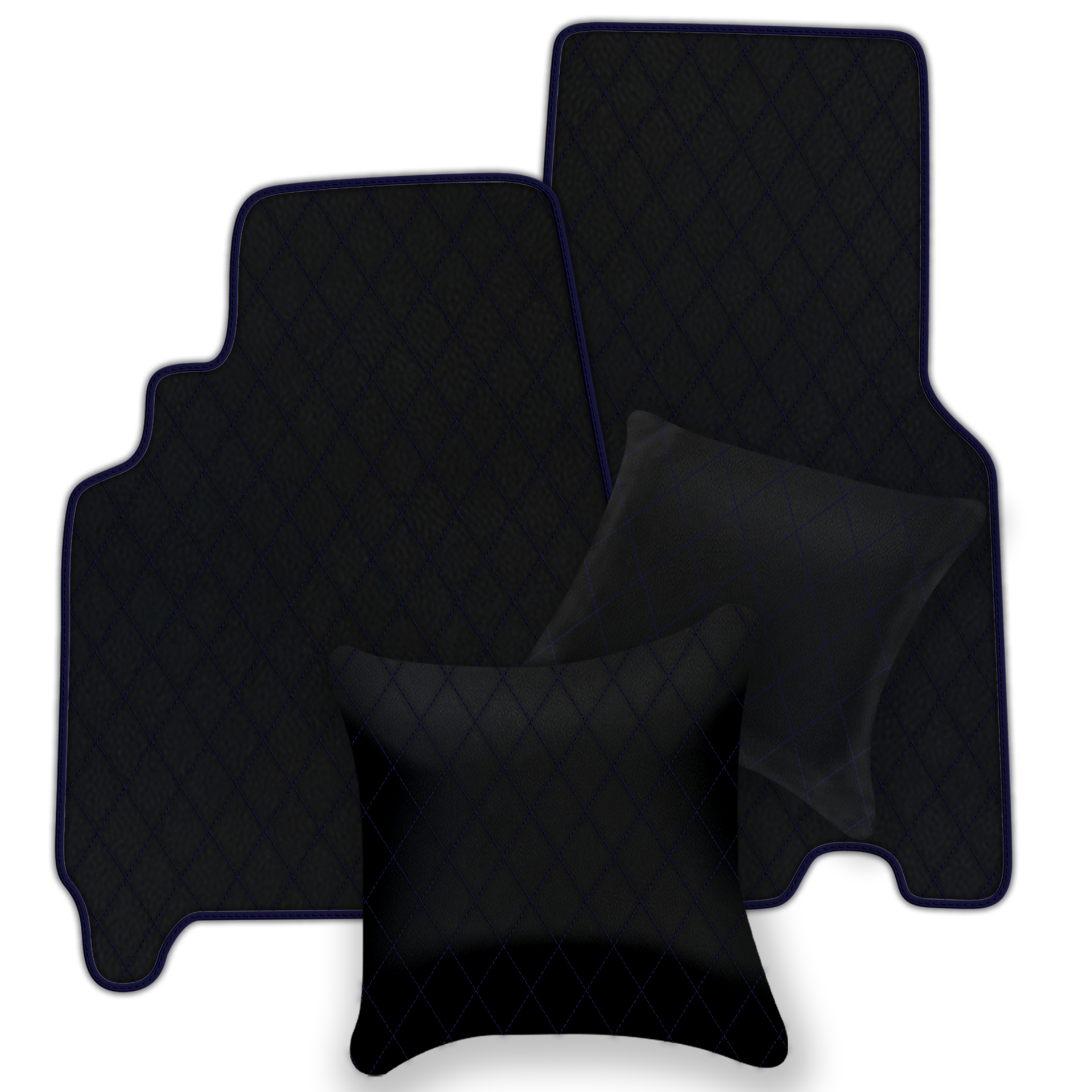Customizable Floor Mats From Carpet With Leather for Ferrari 550 Maranello (1996-2002) - AutoWin