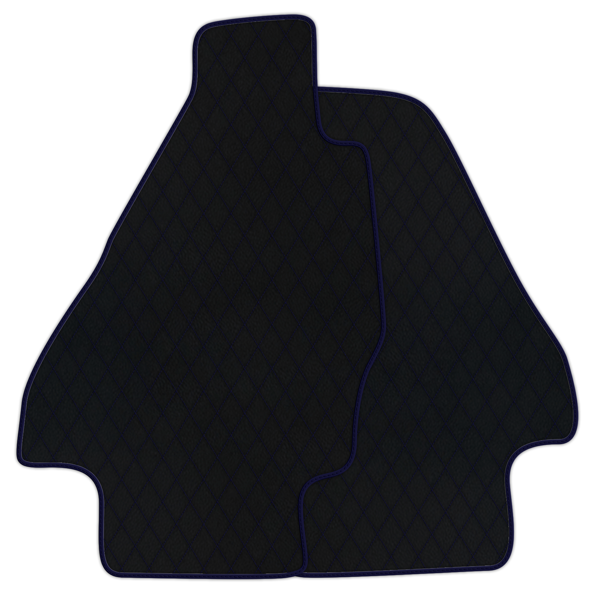 Customizable Leather Trunk Floor Mats with Double Diamond Pattern for Ferrari Dino GT4 (1973-1979) - AutoWin