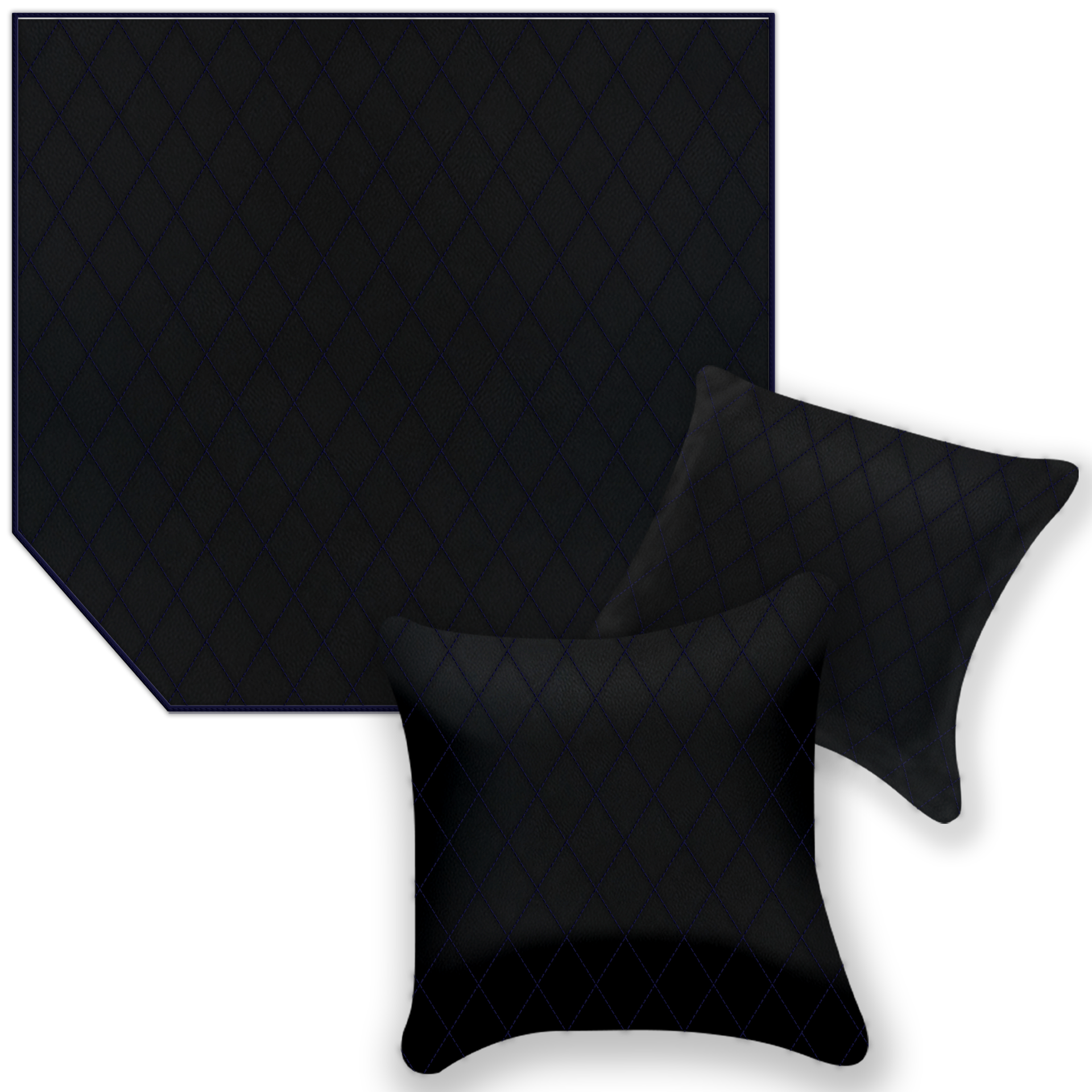 Premium Black Leather Floor Mats for Ferrari 360 (1999-2005)