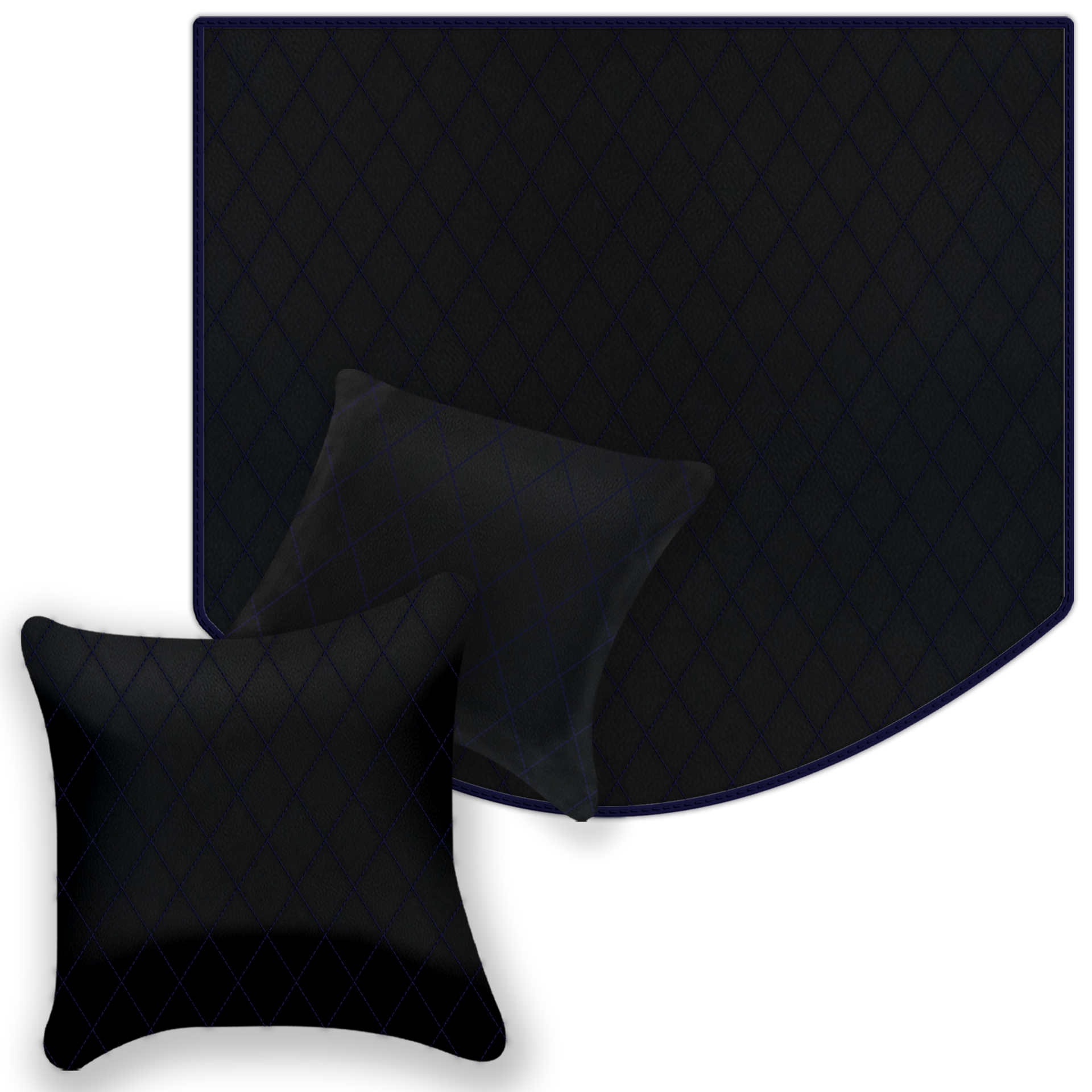 Premium Black Leather Floor Mats for Ferrari 512 TR (1992-1994)