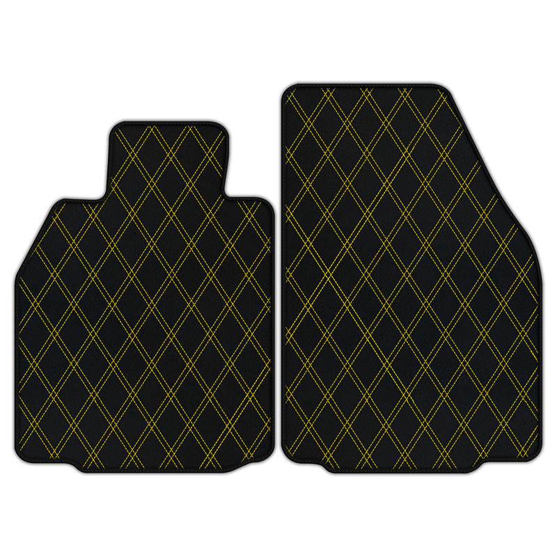 Customizable Leather Floor Mats with Double Diamond Pattern for Porsche 911 GT3 RS (997) 4.0 (2011)