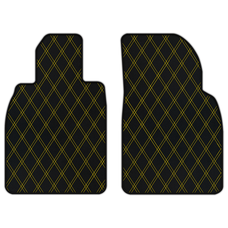 Customizable Leather Floor Mats with Double Diamond Pattern for Porsche 911 GT3 Touring (991.2) 2018–2019