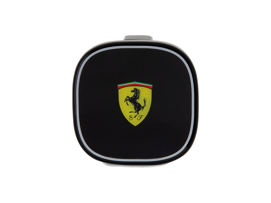 Black Ferrari MagSafe Car Vent Mount with 15W Wireless Charging
