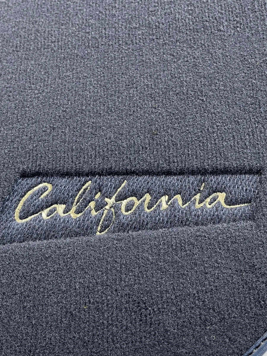 Floor Mats For Ferrari California 2008-2014 Dark Blue Color - AutoWin