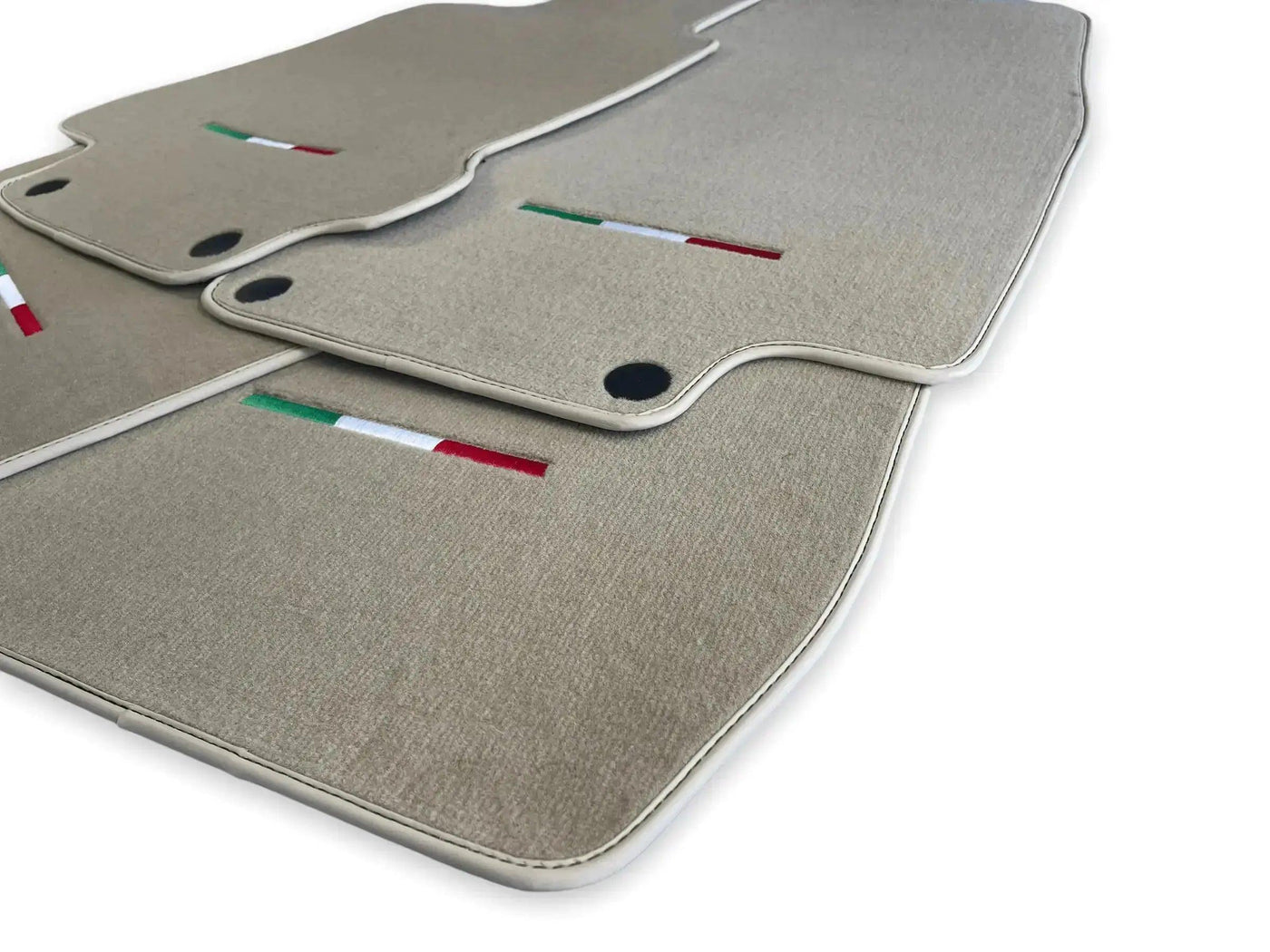 Floor Mats For Maserati GranTurismo MC Stradale (2011-2015) Beige IT Edition - AutoWin