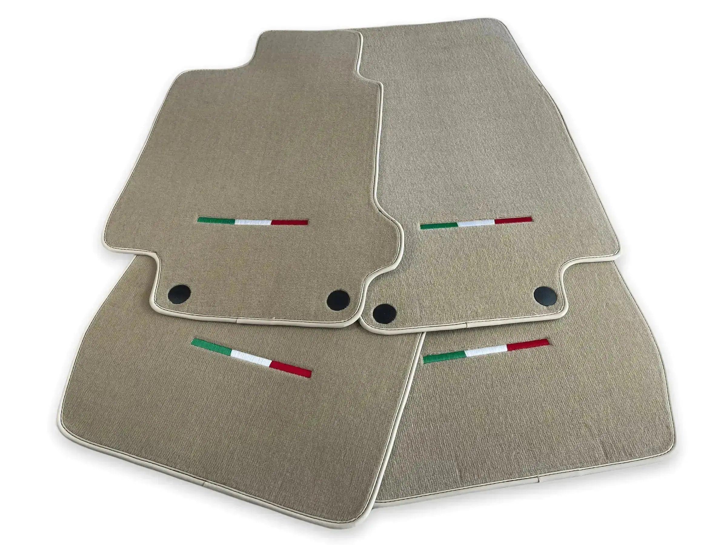 Floor Mats For Maserati GranTurismo Sport (2012-2019) Beige IT Edition - AutoWin
