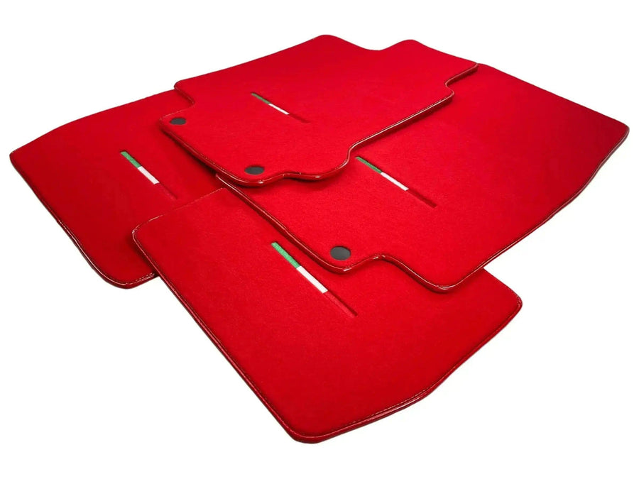 Floor Mats For Maserati GranTurismo Sport (2012-2019) Red IT Edition - AutoWin