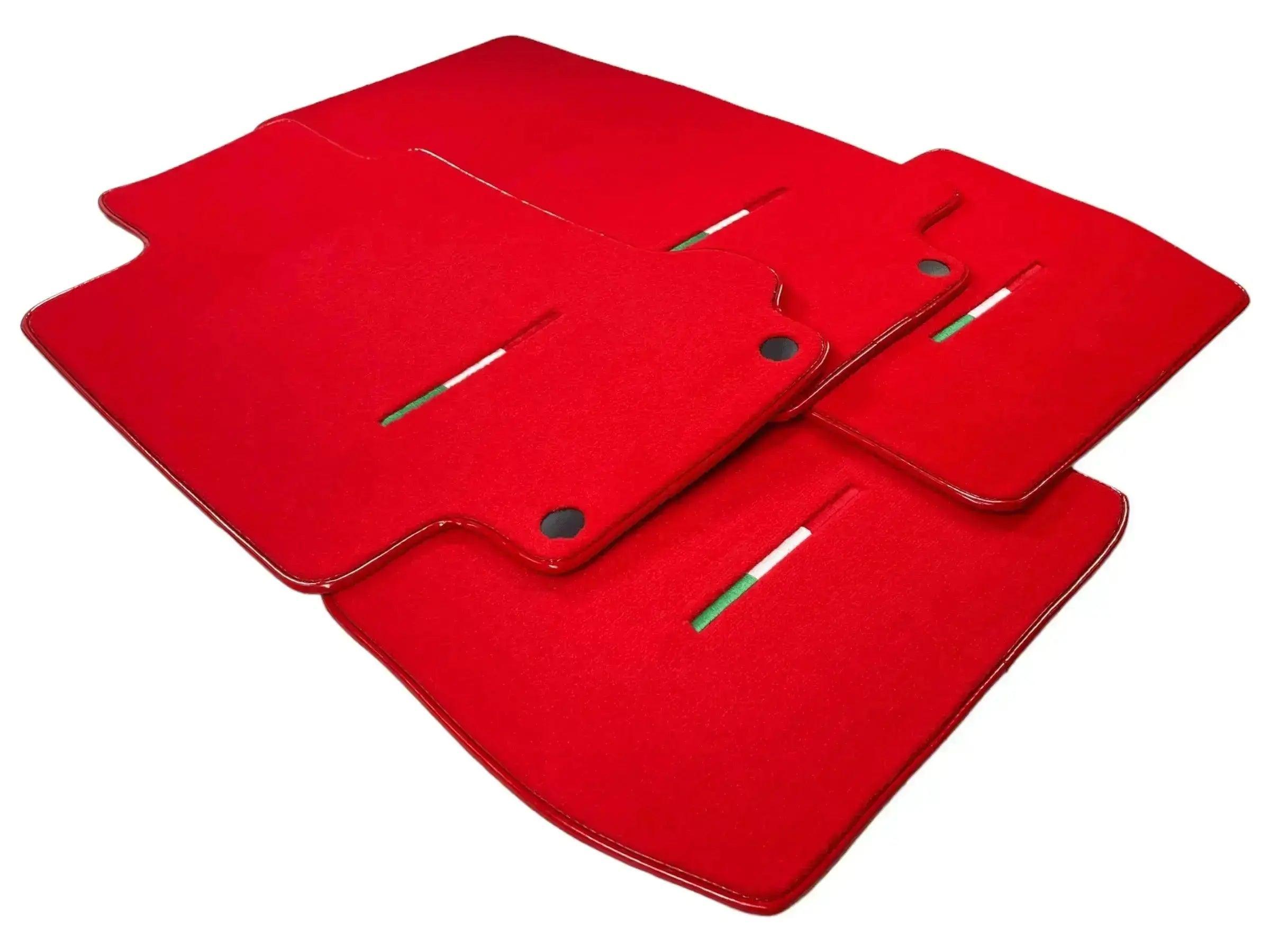 Floor Mats For Maserati GranTurismo Sport (2012-2019) Red IT Edition - AutoWin