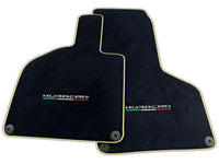 Floor Mats for Lamborghini Huracan With Italian Flag Green Stitch | Various Trim Colors
