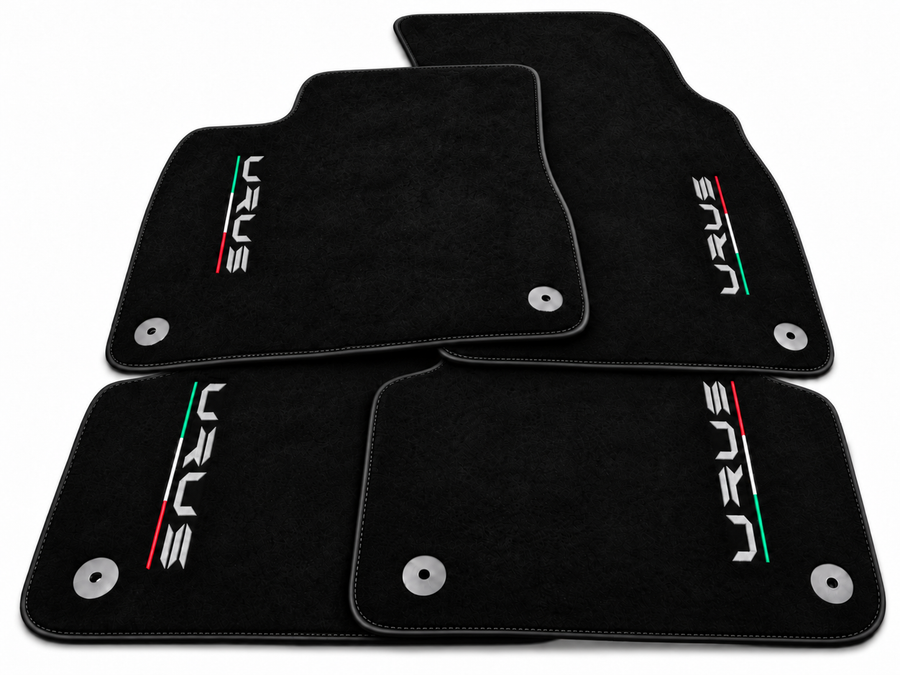 Custom Black Floor Mats for Lamborghini Urus – Choose Your Stitching Color