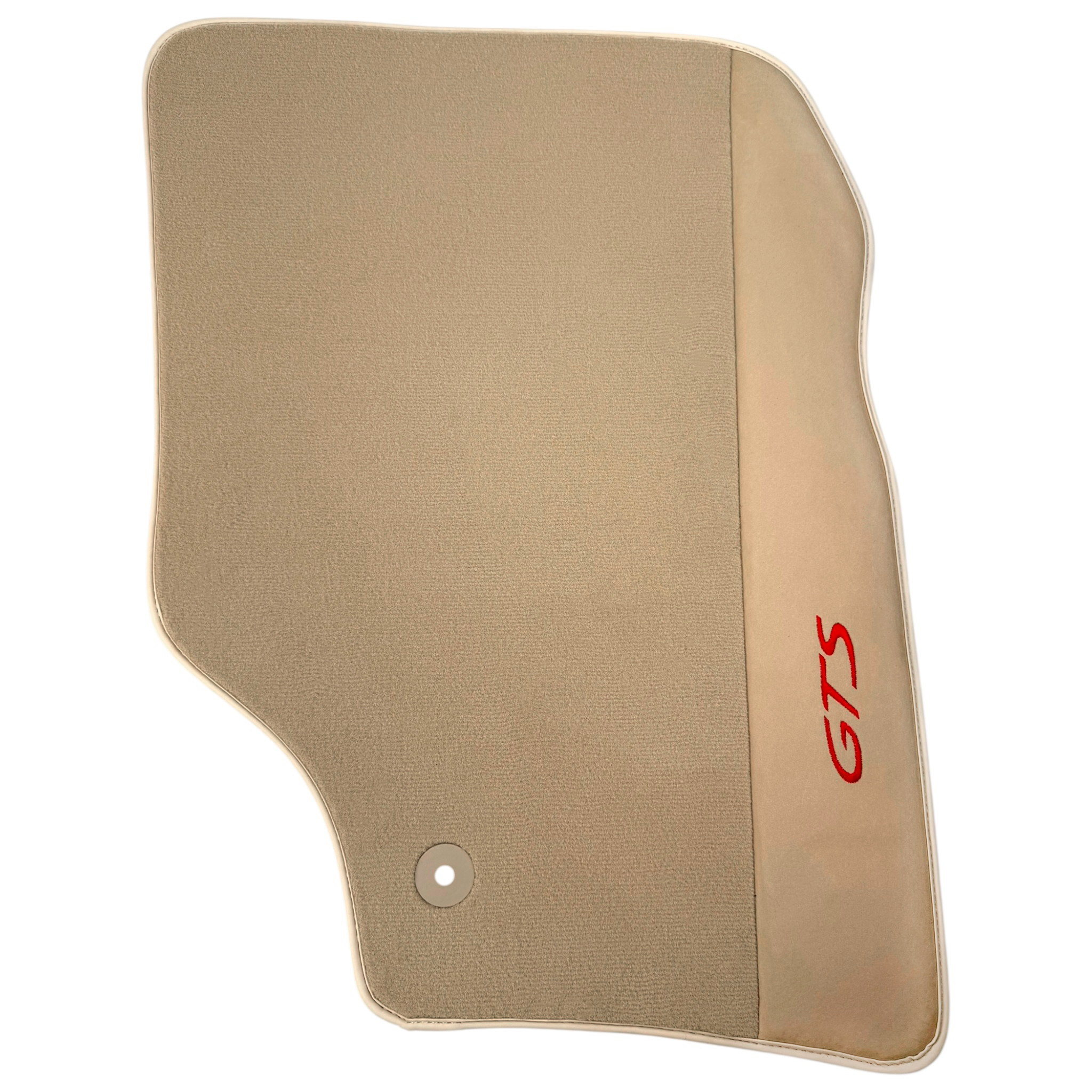 Beige Car Floor Mats for Porsche Cayenne GTS (2003-2010) with Alcantara Leather
