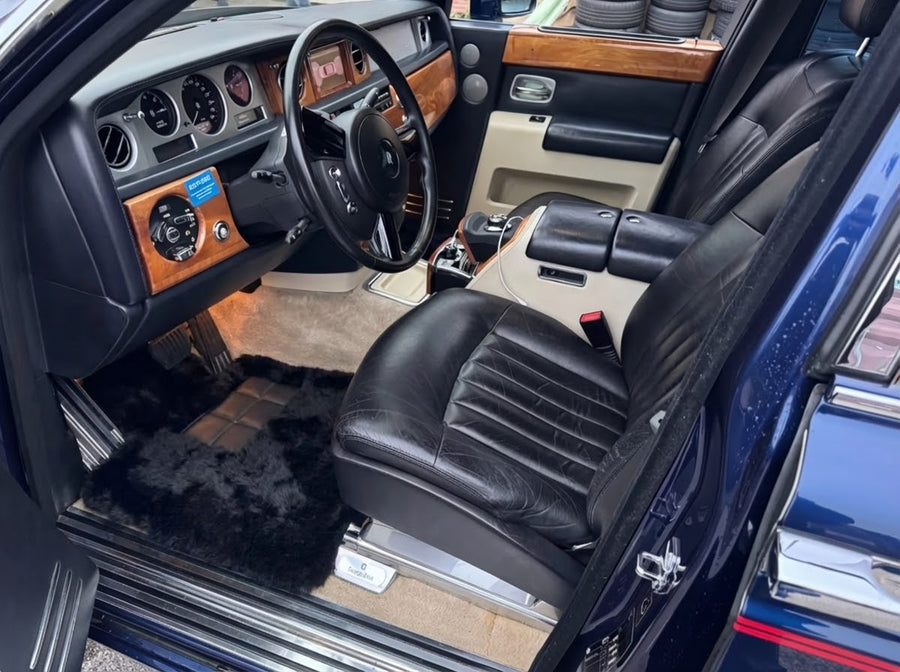Genuine Sheepskin Floor Mats Rolls Royce Phantom VIII (2017-2024) ER56 Design Brand