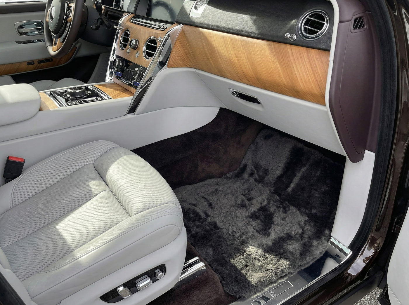Sheepskin Floor Mats For Rolls Royce Cullinan Rr31 2018-2025 Er56 Design Brand
