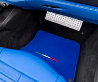 Blue Floor Mats For Ferrari Roma (2021-2024) Italian Edition