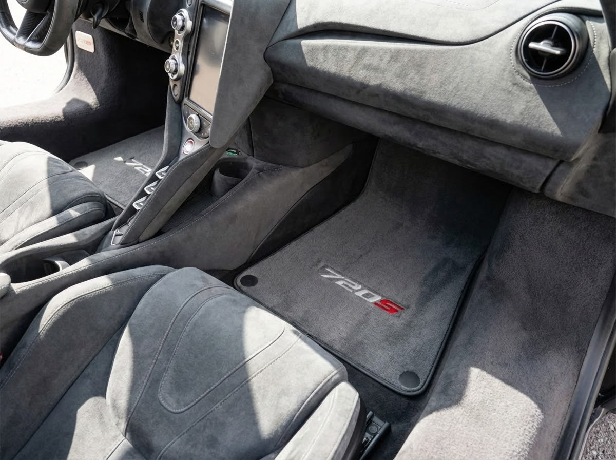 Floor Mats For McLaren 720S Gray Tailored Carpets Set AutoWin