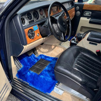 Blue Sheepskin Floor Mats for Rolls-Royce Phantom Sedan (2003-2016)