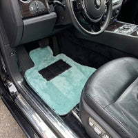 Tiff Blue Sheepskin Floor Mats For Rolls Royce Ghost Series I (2010–2020) Er56 Design Brand