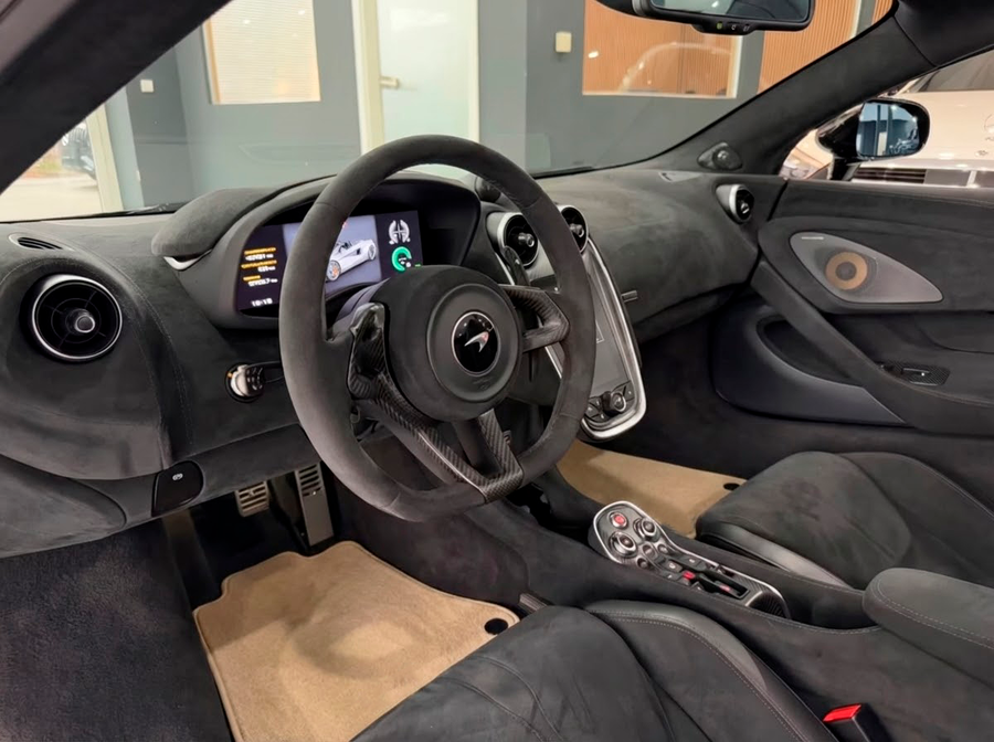 Floor Mats For McLaren 600LT (2018-2020) Beige Tailored Carpets Set AutoWin