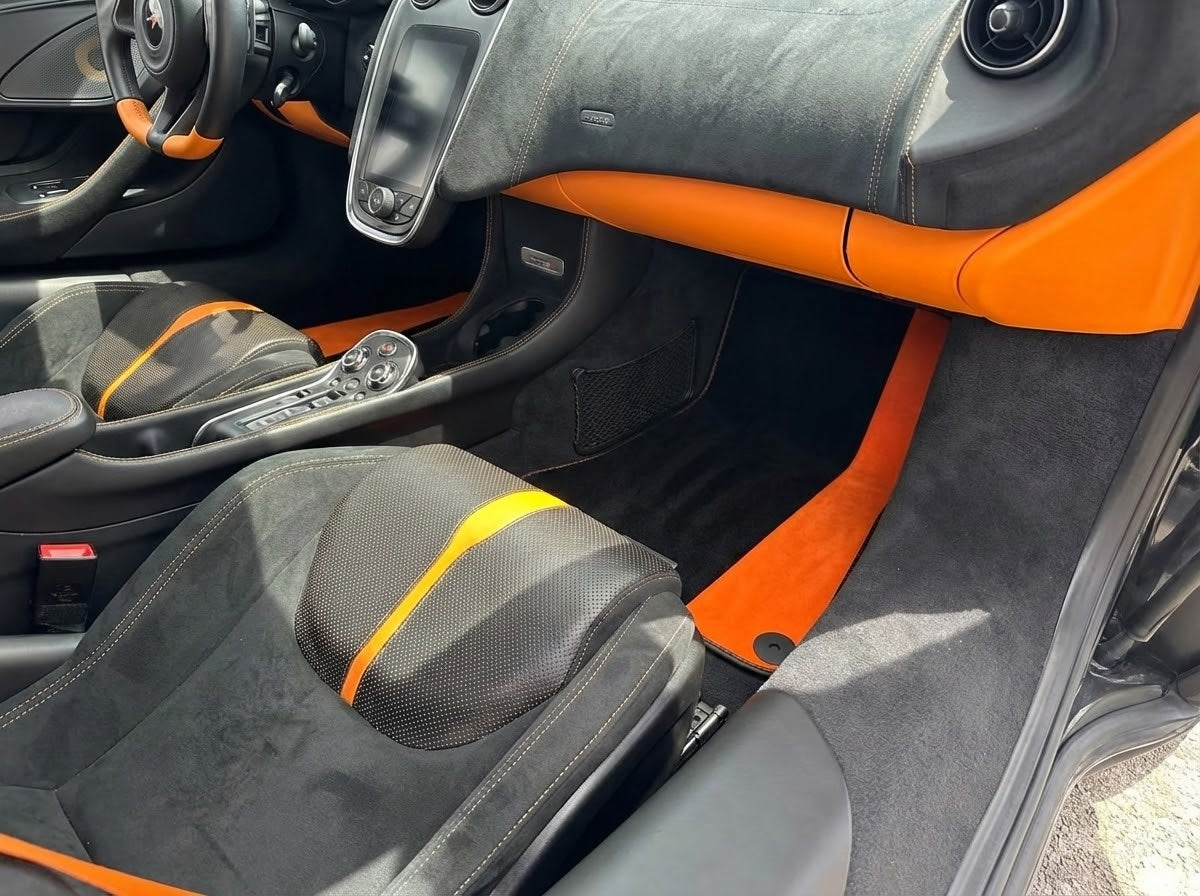 Interior look of floor mats for McLaren 570S (2015-2021)